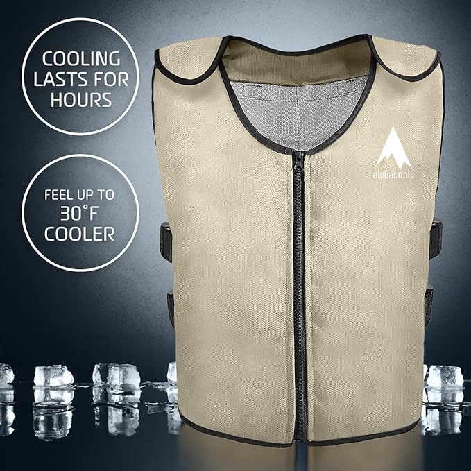 Ice Vest for Men and Women Adjustable Cooling Vest with Ice Packs