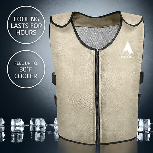 Ice Vest for Men and Women Adjustable Cooling Vest with Ice Packs