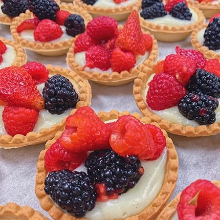 Dicunoy Set of 36 Egg Tart Molds for Baking, Mini Tartlet Tins, Ensaymada Molder Filipino, Resuable Brioche Mold, Cupcake Cookie Baking Tool for Tart Shells, Mini Cake, Pudding, Muffin