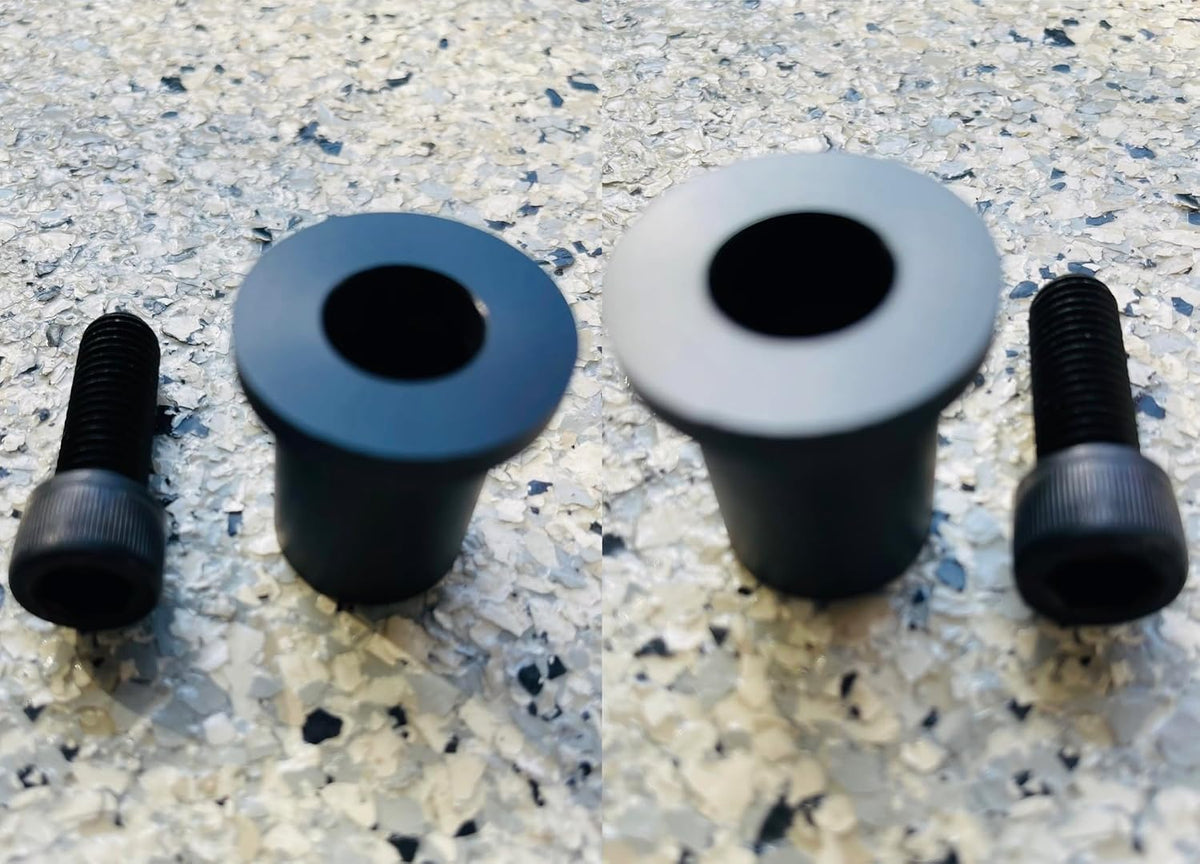 MX500 MX650 SX500 Razor Replacement swingarm Bushings, Black Industrial Grade Plastic, Threaded Insert, Heavy-Duty Hardware Components del-rin, Perfect fit