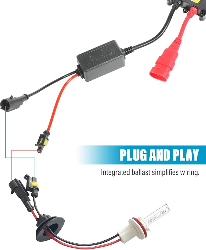RACOONA Pack of 2 Hid Ballast,H11 Hid Kit,Car Accessories Hid Kit HID Ballast,35W DC 12V Super Slim Hid Ballast Kit,Universal Replacement for H1 H3 H4 H7 H11 H13 9005 9006 9007 5202 880