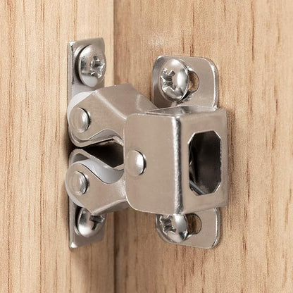 2 PCS Cabinet Latch Double Roller Catch Hardware for Cupboard Closet Cabinet Door Latches and Catches, Nickel