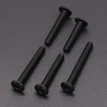 14-20 x 58" (30 PCS) Flat Head Socket Cap Screw, 304 Stainless Steel 18-8 Binding Screws, Full Thread, Connection Bolts, Furniture Bolts, Black Coated