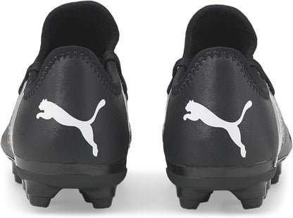 Puma Future Z 4.3 Soccer Shoe, Black White, 3.5 US Unisex Big Kid
