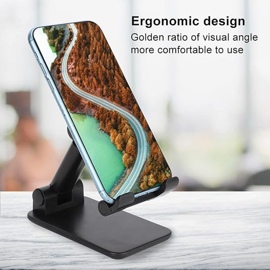 Lightweight Adjustable Tablet Stand, Ergonomic Phone Holder, Mobile Phone Holder for Tablet (Black)