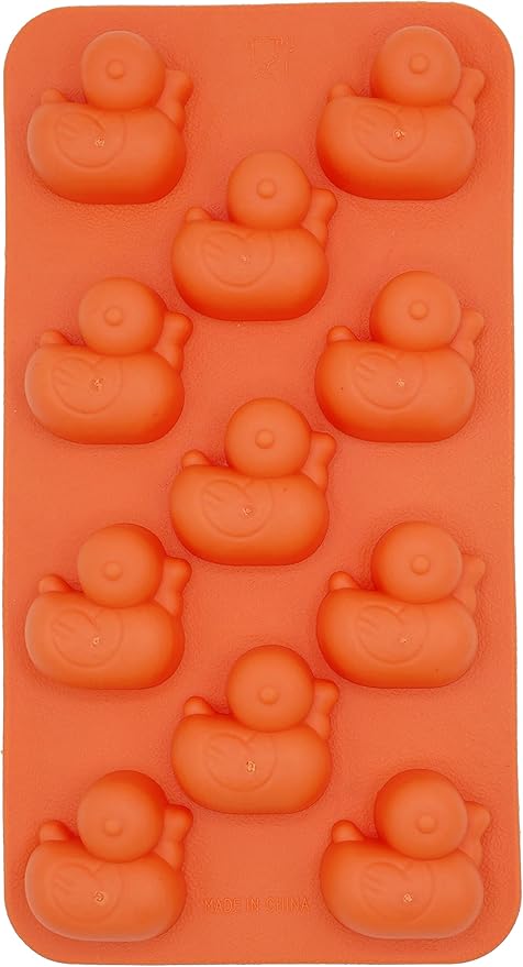 Duck Silicone Mold (11 Cavity) - 3D Candy, Bite-Size Treats, Funny Ice Pops - Food-Grade, Easy-Release, Freezer Safe