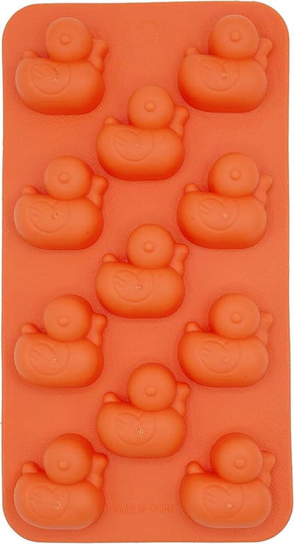 Duck Silicone Mold (11 Cavity) - 3D Candy, Bite-Size Treats, Funny Ice Pops - Food-Grade, Easy-Release, Freezer Safe
