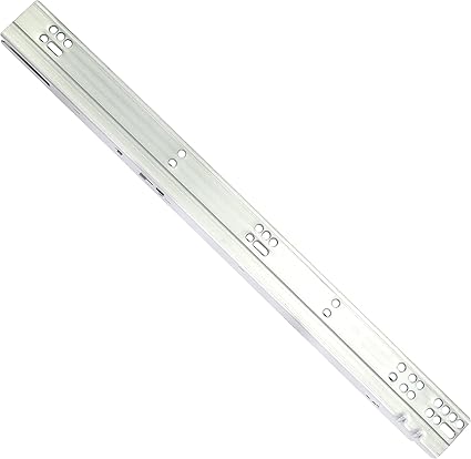 Pair of DTC 18" (457mm) Undermount Drawer Slides for 58(16mm) Thick Drawer Boxes, Silent Undermount Drawer Glides, Full Extension, Soft-Close