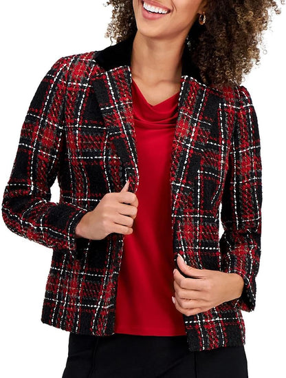 Size 16 Kasper Women's Notch Collar Open Jacket W/Combo