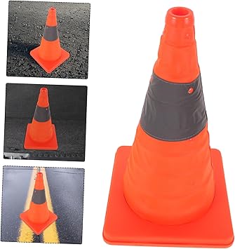 Collapsible Traffic Cones Reflective Safety Cone for Road Safety Waterproof Emergency Situations Traffic Control Portable Design