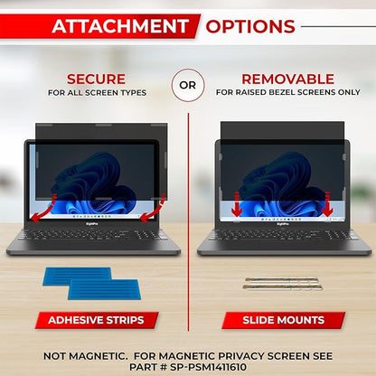 SightPro privacy screen filter blocks side views, reduces glare, and is easy to install on most laptops.