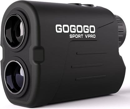 Gogogo Sport Vpro GS03 Laser GolfHunting Rangefinder, 10001200 Yards Laser Range Finder with 6X Magnification Ultra-Clear View, Lightweight, Slope, Pin-Seeker  Flag-Lock  Vibration