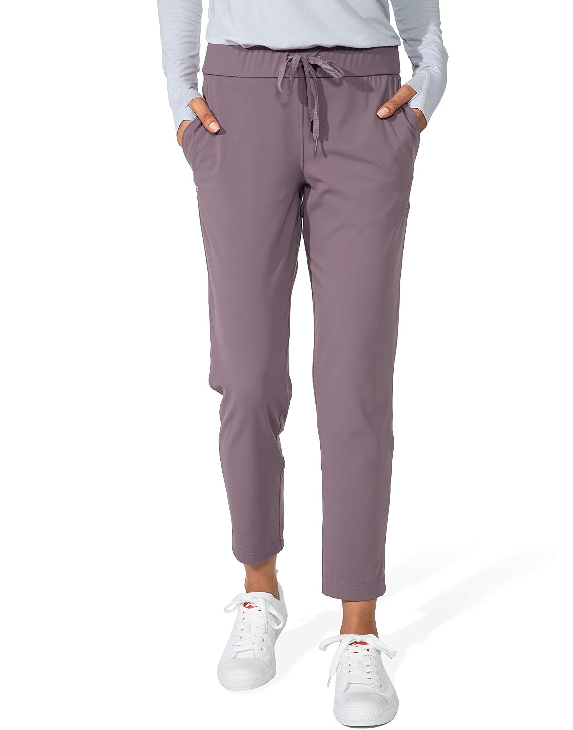 Women's Pants with Deep Pockets 7/8 Stretch Ankle Sweatpants for Golf, Athletic, Lounge, Travel, Work #1 Best Seller in Women's Golf Pants