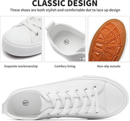 Size 6 These water-resistant, easy-to-clean FRACORA women's sneakers feature a soft, comfortable sole and a convenient back strap for easy on and off.
