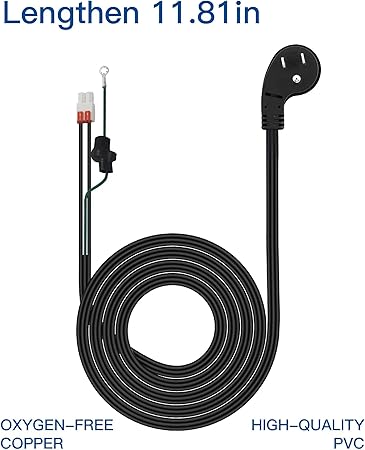 Upgraded Refrigerator Power Cord 3903-001003  3903-000519, Compatible Replacement for Samsung Models (Substitutes 3903-000786, 3903-000796)