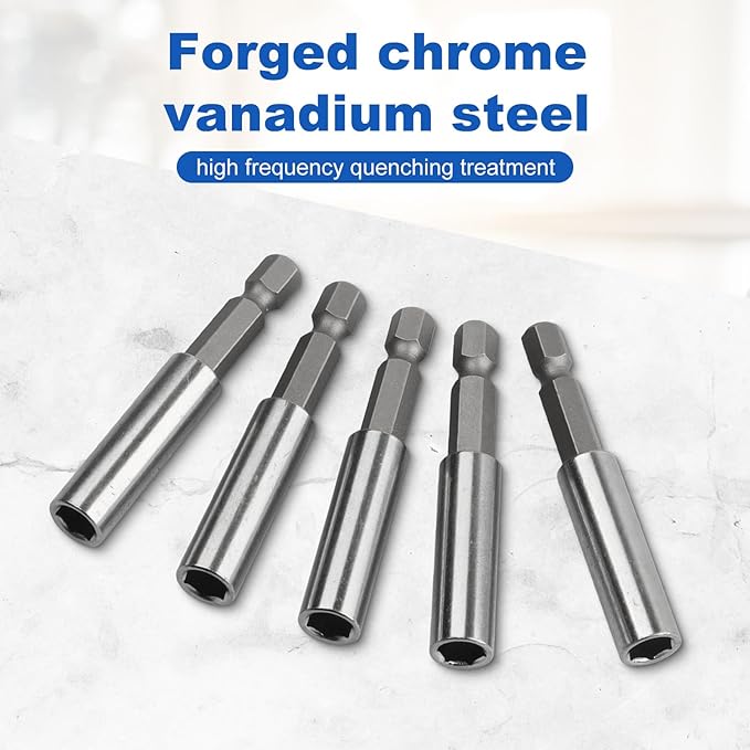 Rocaris 10 Pack Magnetic Extension Socket Drill Bit Holder 1/4" Hex Power Tools