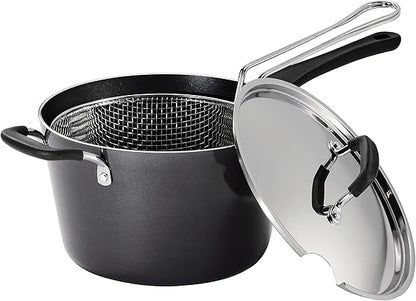 Tramontina Deeper Fryer wHelper Handle Nonstick 5.5 Qt, 80106003DS