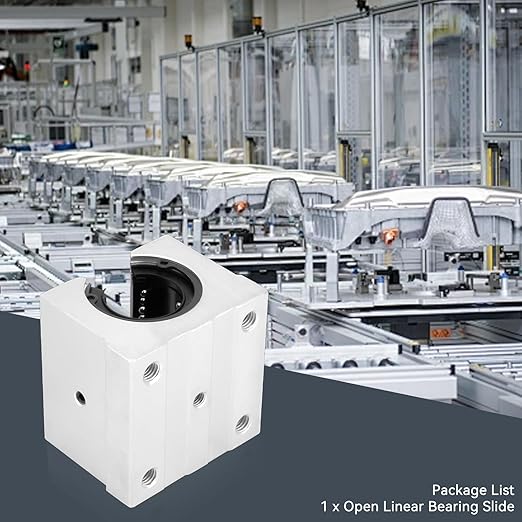 Linear Bearing Pillow Block, SBR30UU Aluminum Block 30mm Open Linear Bearing Slide Block Match CNC Router Parts for CNC Machine 3D Printer, 56mm Height