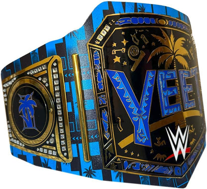 New Jey Uso Yeet Championship Title Belt – Undisputed Championship Replica Belt 2MM - Easy Wear Adjustable 4MM Leather Strap - Adult Size