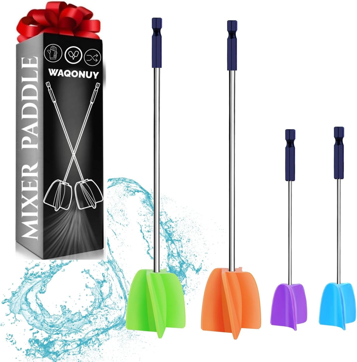 Electric Resin Mixer,Silicone Measurings Cups for Resin Epoxy Mixer for Minimizing Bubbles, Epoxy Resin Mixer, (2) Resin Stirrer for Resin, Silicone Mixing,DIY Crafts Tumbler (Only Includes 2 Mixers)