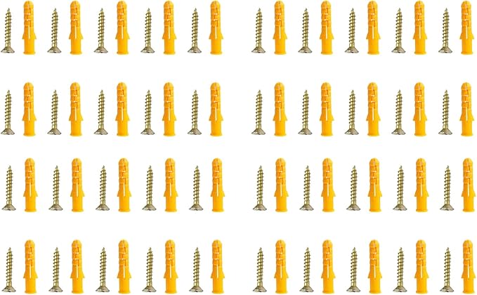 20/40pcs Wall Anchors With Screws Wall Plugs Expansion For Wallboards Concrete Pciture Hanging