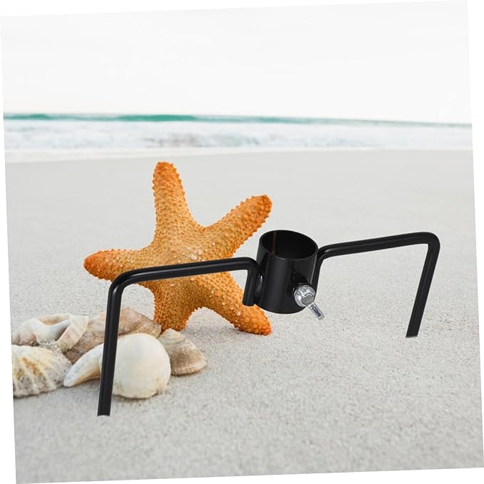 Iron Craft Ground Spike for Flag Pole and Umbrella Stand Sturdy Yard Anchor for Outdoor Use
