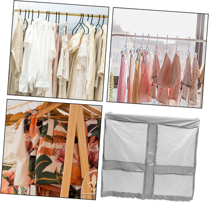 PRETYZOOM Oxford Wardrobe Cover Garment Rack Cover Moisture Suit Bag for Travel Hanging Clothing Protects Seasonal Clothes Random Color