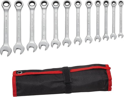 12pcs Wrench Set – Versatile Ratchet Wrenches for Efficient Automotive Repairs - Professional Grade Combination Wrench Set