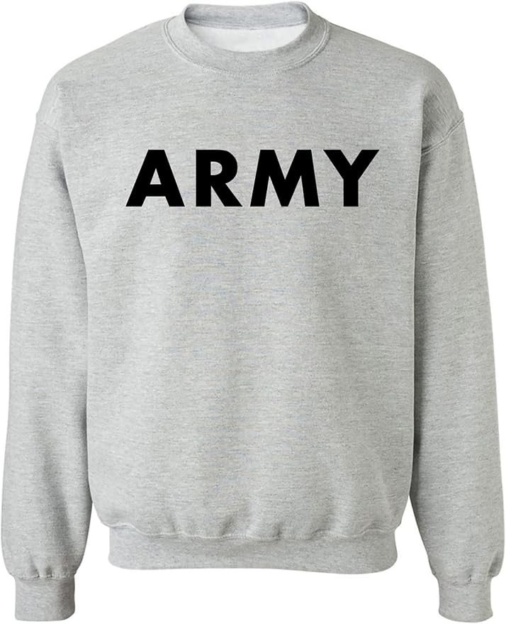 zerogravitee ARMY Crewneck Sweatshirt in Gray