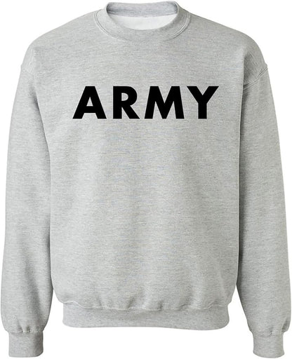 zerogravitee ARMY Crewneck Sweatshirt in Gray