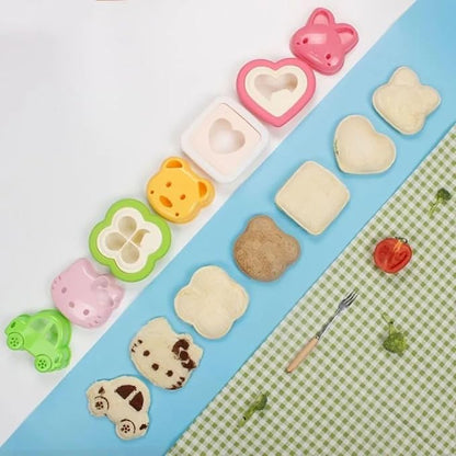 Sandwich Cutter and Sealer - Decruster Sandwich Maker - Peanut Butter and Jelly Crustless Sandwich Bread Pancake Maker DIY Cookie Cutter for Kids Children Boys Girl (Little Bear)