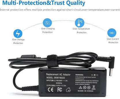 45W 65W Laptop Charger AC Adapter Power Suppy Cord for HP 15-AC 15-BS 15-CS 15-DB 15-F Series 15-ac121dx 15-bs234wm 15-bs015dx 15-ba079dx 15-ba009dx 15-cs3073cl 15-cs3153cl 15-db0015dx 15-db0031nr