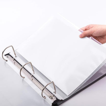 Basics Durable Clear Sheet Protectors for 3 Ring Binder, 8.5 in x 11 in, 3 holes, 200 Pack