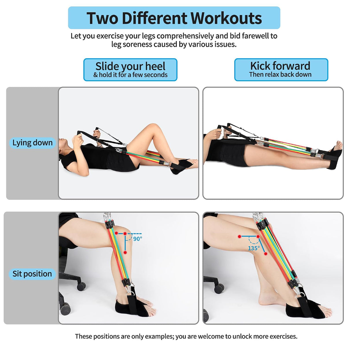 Knee Replacement Recovery Aids - Knee Glider for Knee Replacement, Post-Op Knee Surgery Recovery Equipment with Adjustable Resistance, Heel Protection & Pain Relief for ACL/MCL Rehabilitation