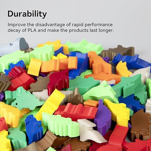 PLA Filament 1.75mm,Silver PLA 3D Printer Filament 1kg Spool (2.2lbs),3D Printing Filament Dimensional Accuracy +/-0.03mm,Compatible with Most FDM Printers