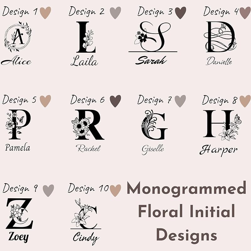 Personalized 40 oz Tumbler With Engraved Name, Custom Monogrammed Initial Thermos With Handle, Customized Birthday Gift Cup For Women, Bridesmaid Coffee Mug With Straw