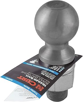 CURT 40085 Raw Steel Trailer Hitch Ball, 30,000 lbs, 2-516-Inch Diameter, 1-14 x 2-58-Inch Shank