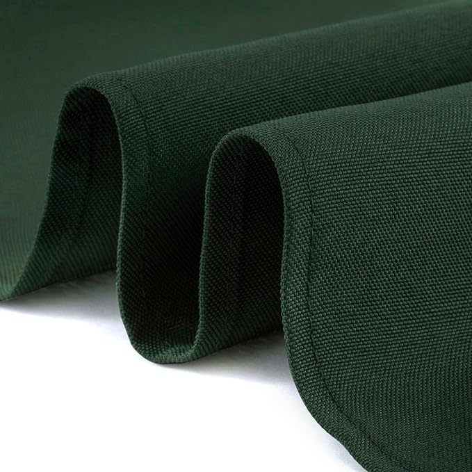 Lann's Linens - 70" Square Premium Tablecloth for WeddingBanquetRestaurant - Polyester Fabric Table Cloth - Hunter Green