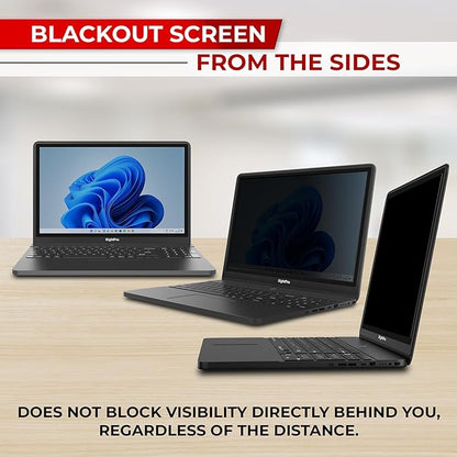 SightPro privacy screen filter blocks side views, reduces glare, and is easy to install on most laptops.