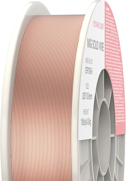 YESWELDER ER70S-6 .035-Inch on 10-Pound Spool Carbon Steel Mig Solid Strong ABS Plastic Spool Welding Wire