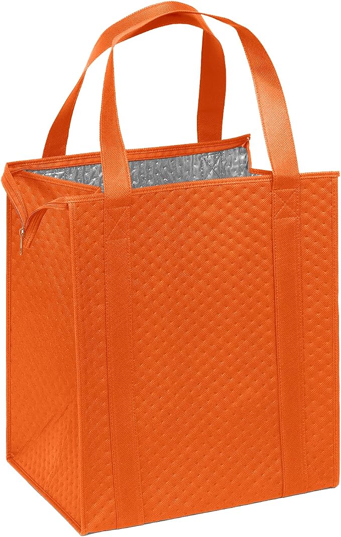 Mediz Hannah Direct Large Capacity Heavy Duty Insulated Smart Shopping Bag - Strong Reusable Grocery Tote 2 Pack