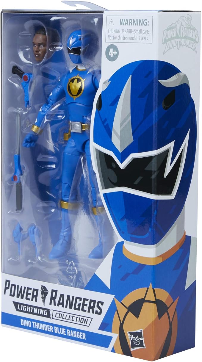 Power Rangers Lightning Collection Dino Thunder Blue Ranger 6-Inch Premium Collectible Action Figure Toy with Accessories Power Rangers Lightning Collection 6 Inch Action Figure Wave 8 - Dino Thunder Blue Ranger