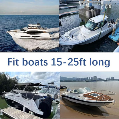 EVA Boat Fenders, Upgraded Boat Bumpers with Nylon Rope for Docking Pontoon Bass Jet Ski Bowriders and Fishing Boats Yachts Dinghies, Fits Boats 15-25ft Long