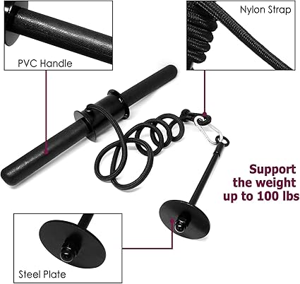 A2ZCARE Wrist and Forearm Blaster  Wrist Roller and Forearm Roller - Perfect for Strength Training and Workout  Fit 1-inch Standard Weight Plates