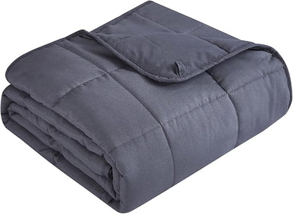 Topcee Weighted Blanket (17lbs 60"x80" Queen Size) Cooling Breathable Heavy Blanket Microfiber Material with Glass Beads Big Blanket for Adult All-Season Summer Fall Winter Soft Thick Comfort