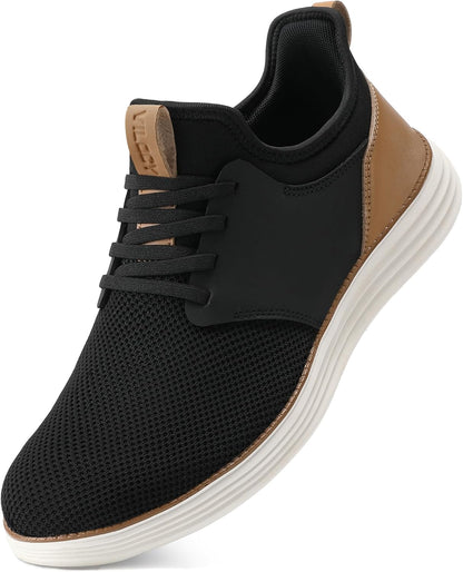 VILOCY Mens Slip On Casual Dress Shoes Hands Free Fashion Sneakers Mesh Tennis Walking Work Shoes Comfortable Breathable Lightweight Non Slip