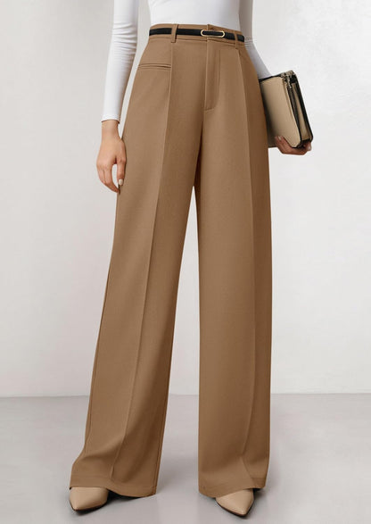 PRETTYGARDEN Womens Wide Leg Dress Pants 2026 Business Casual Flowy Work Palazzo Pants High Waisted Slacks Trouser
