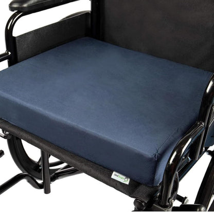 Wheelchair Cushions for Elderly, Comfortable Thick Memory Foam Wheelchair Cushion, Chair Cushion for Seniors - Pressure Relief, Water Resistant Washable Removable Cover