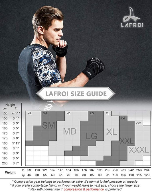 LAFROI Men's Long Sleeve UPF 50+ Baselayer Skins Performance Fit Compression Rash Guard-CLY02D