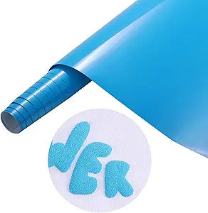 Tintnut Puff Vinyl Heat Transfer - 10inches x 6ft 3D Windows Blue Puff HTV Roll Heat Transfer Vinyl Foaming Colorful Puffy Iron on Vinyl for T-Shirts DIY Compatible with Cricut or Silhoutte Cameo